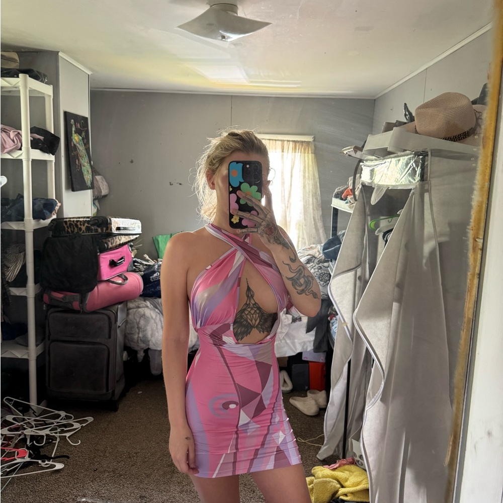 SHEIN Pink Soft Loungewear Robe